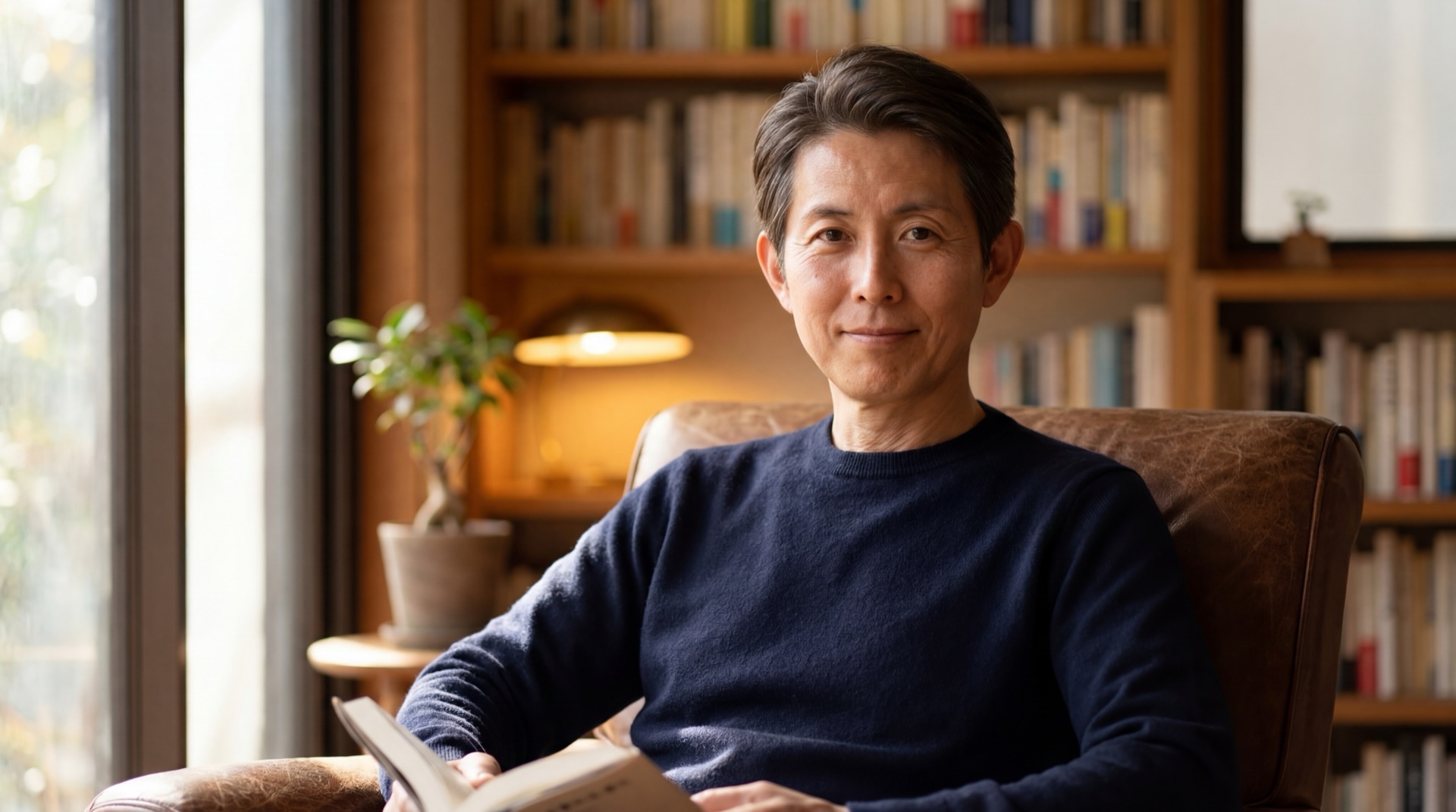 30年後のアイデンティティ — 書斎で読書する69歳の自分